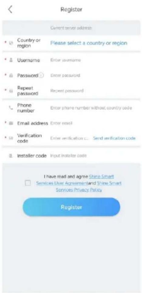 Growatt NEO 600-1000M-X - Schritt 2. Account registrieren - 1