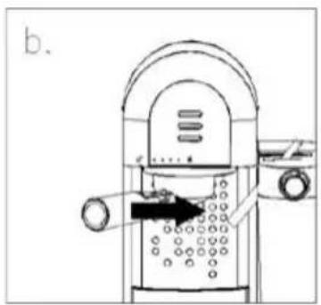 MPM MKW-14M - ASSEMBLY/DISASSEMBLY OF THE PORTAFILTER WITH A FILTER IN THE COFFEE MAKER - 2