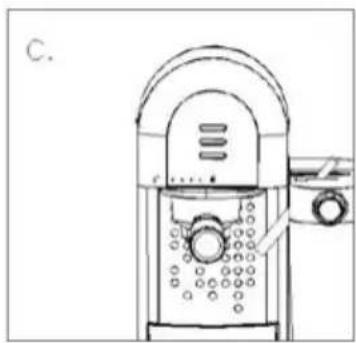 MPM MKW-14M - ASSEMBLY/DISASSEMBLY OF THE PORTAFILTER WITH A FILTER IN THE COFFEE MAKER - 3