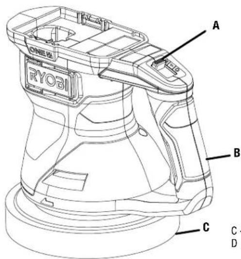 RYOBI One+ PCL460 - ALMOHADILLA DE ESPUMA - 1