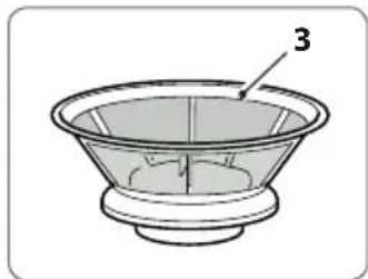 RGV Industrial Juicer - Ne pas toucher les petites lames tranchantes à la base du panier (lame) (3). Elles sont très affiliées. - 2