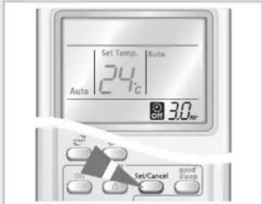 SAMSUNG AQ09MWDN - Pour annuler la minuterie d'arrêt - 3