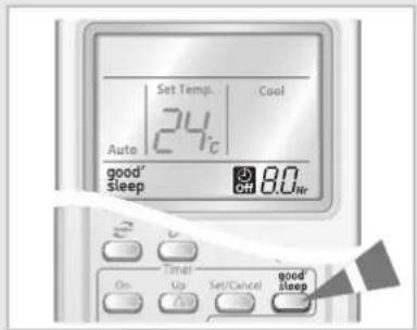 SAMSUNG AQ09MWDN - Sélection du Mode good'sleep - 3