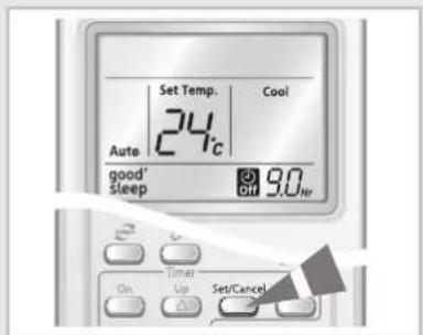 SAMSUNG AQ09MWDN - Sélection du Mode good'sleep - 4