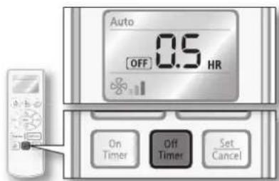 SAMSUNG AQ12UUEX - Off timer - 1
