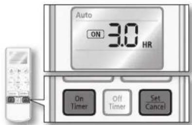 SAMSUNG AQ12UUEX - Combaison de l'On timer et l'Off timer - 1