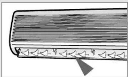 SAMSUNG AQT18A0RE - Réglez le flux d'air horizontal - 1