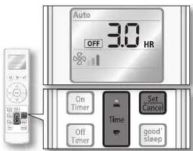 SAMSUNG AQ18VBEX - Off timer - 2