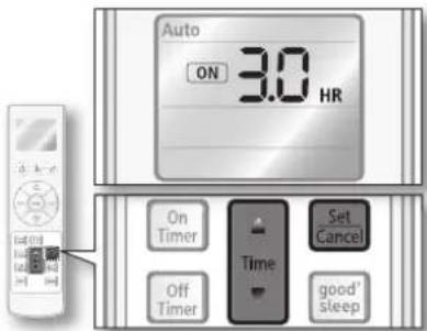 SAMSUNG AQ18VBEX - On timer - 2