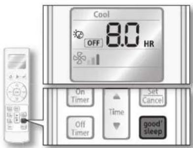 SAMSUNG AQ18VBEX - Mode good'sleep - 3