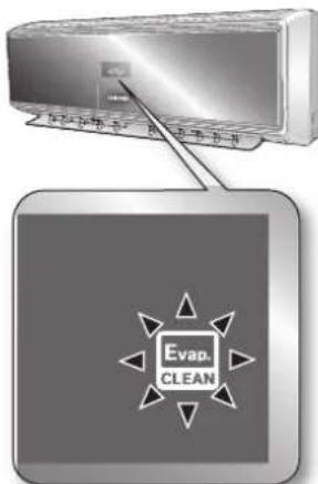 SAMSUNG AQ18VBEX - Appuyez sur le bouton Evap. CLEAN - 2