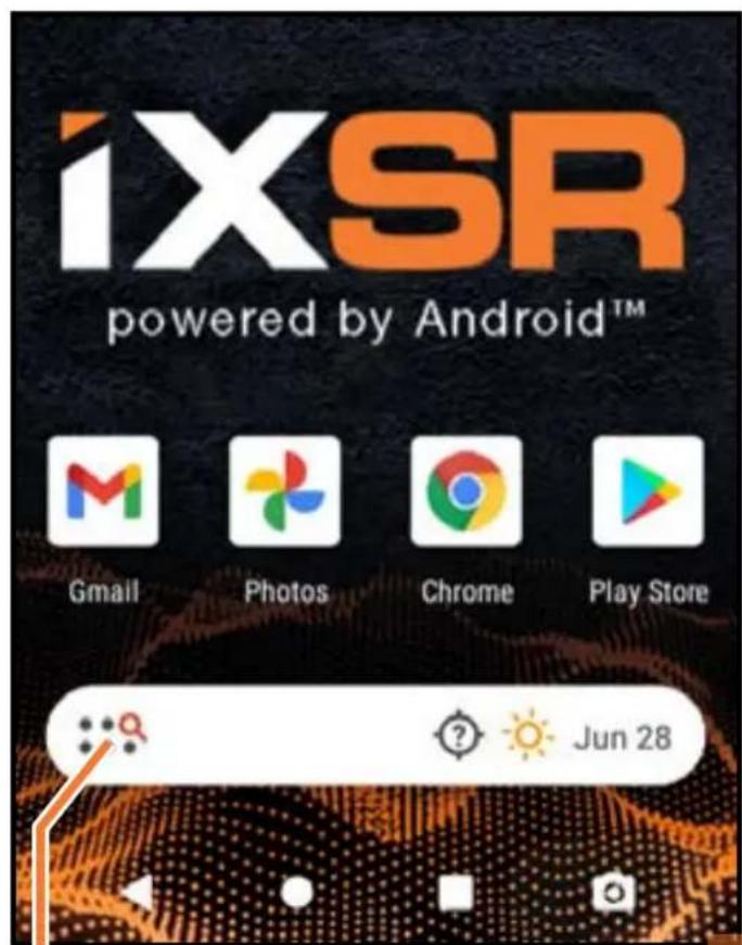 SPEKTRUM iXSR - Appuyez sur l'icone cercle pour vous rendre sur l'écran d'accueil Android. - 2