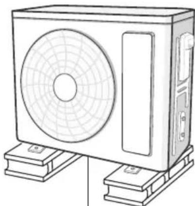 SAMSUNG AR18CRHGAWK - Fixez le support de l'unité extérieure (à choisir en fonction de la situation réelle de l'installation) - 1
