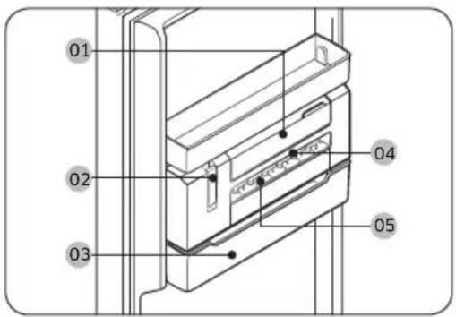 SAMSUNG RZ32C7CB6B1 - Machine à glaçons fine (modèles applicables uniquement) - 1