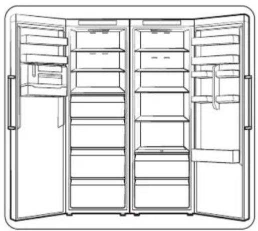 SAMSUNG RR39C76C341 - Naast elkaar plaatsen - 1