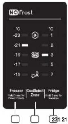SAMSUNG RB30J3220SS - USO DEL PANNELLO DI CONTROLLO - 1
