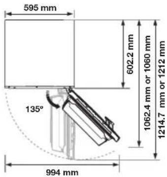 SAMSUNG RB30J3220SS - Selecting the best location for the refrigerator - 2