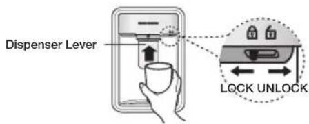 SAMSUNG RB30J3220SS - USING THE WATER DISPENSER (OPTIONAL) - 8