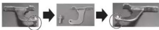 SAMSUNG RB30J3220SS - Smontaggio della porta frigo - 26