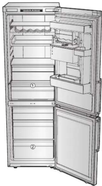 SAMSUNG RB30J3220SS - Temperatur-Alarmleuchte (Nur für Modell mit Coolselect Zone-Funktion, RB37J5\*\*9\*\*, RB37J5\*\*5\*\*). - 1