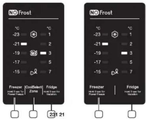 SAMSUNG RB30J3220SS - USING THE CONTROL PANEL - 1
