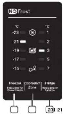 SAMSUNG RB30J3220SS - DIE VERWENDUNG DES BEDIENFELDS - 1