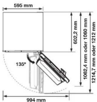 SAMSUNG RB30J3220SS - Auswahl des Aufstellorts für das Kühlgerät - 2