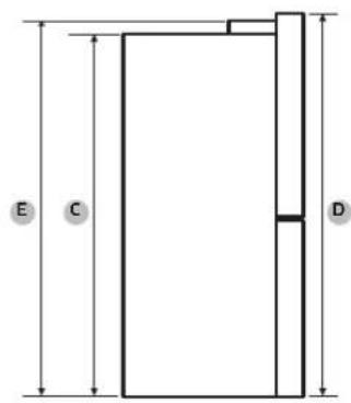 SAMSUNG RF23CB9900QK - Espacio libre - 2