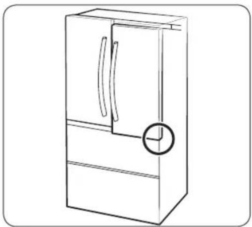 SAMSUNG RF26CG7400S - To adjust the height of a door - 1