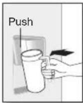 SAMSUNG RL48RECPN - Getting water from the dispenser - 2