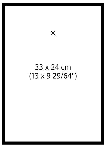 × 33 x 24 cm (13 x 9 29/64")