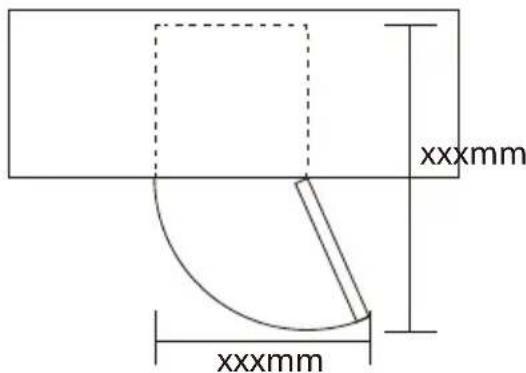 CANDY HHTF 544WH89N - Requisitos de espacio - 1