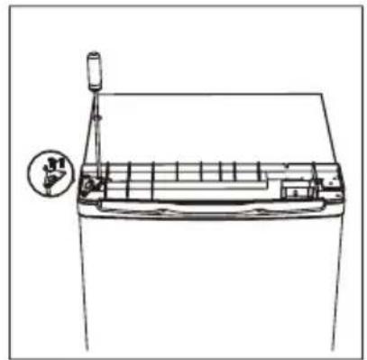 CANDY HHTF 544WH89N - Modificarea sensului de deschidere a uşii - 3