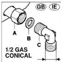 CANDY PCPL2230XARG - INSTRUCTIONS FOR ASSEMBLY OF THE HOB TO THE GAS SUPPLY PIPES - 1