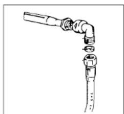 CANDY PCPL2230WARG - — Connection to a flexible steel pipe (see instructions on page 44) - 1