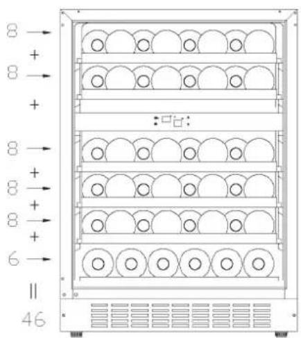 CANDY HWCB 60/N - Förvaringsdiagram - 1