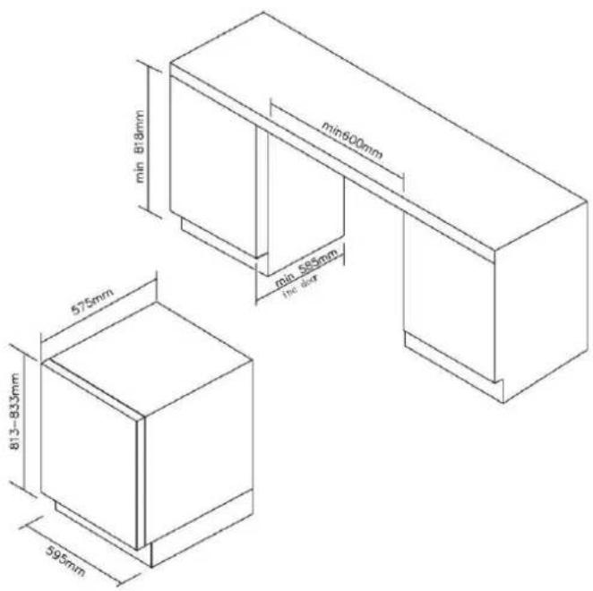 CANDY HWCB 60/N - Parametry instalacji w zabudowie - 2