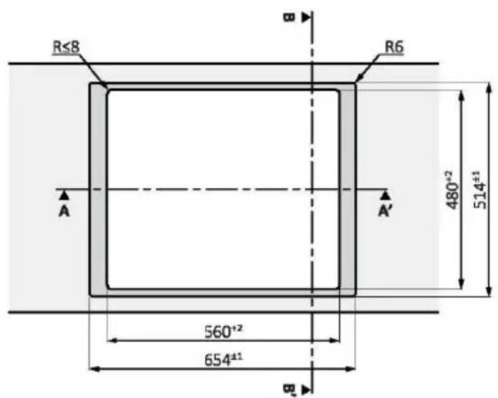 HAIER HAIFB54CIRS - MESURES ENCASTREMENT STANDARD 65 HAUT - 3