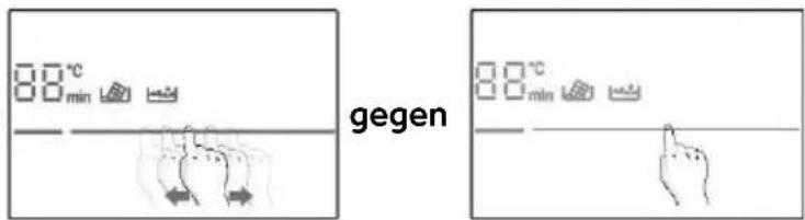 HAIER HAIFB54CIRS - DIE KOCHZONE AUSWÄHLEN UND DIE LEISTUNG EINSTELLEN - 1
