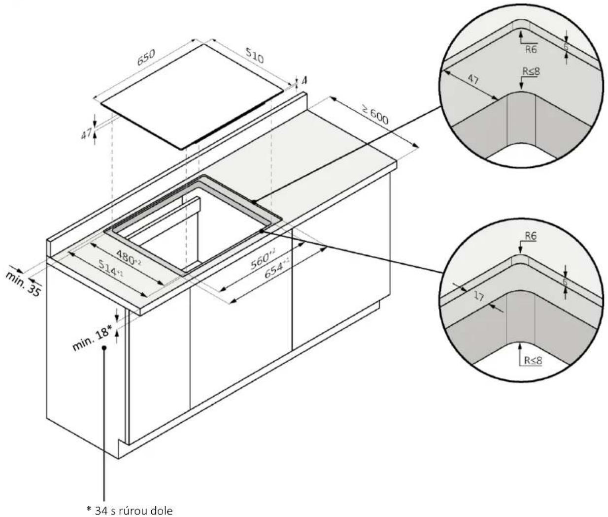 HAIER HAMT68IRB1S - inštalácia zapustením - 1