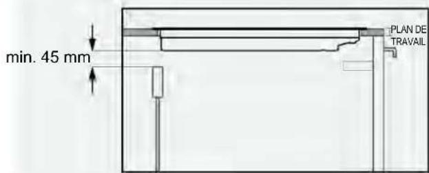 HAIER HAIF64DCS - Épaisseur du plan de travail - 2