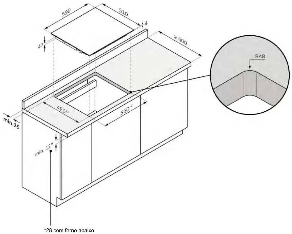 HAIER HAIF64DCS - Placa de cozinha de 60 - 1
