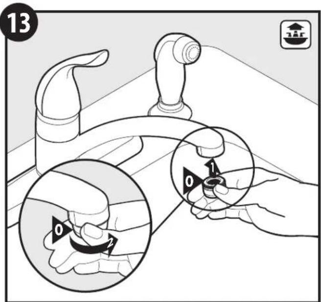 Moen Camerist 67840 - Guide-tuyau installé sur évier - 8