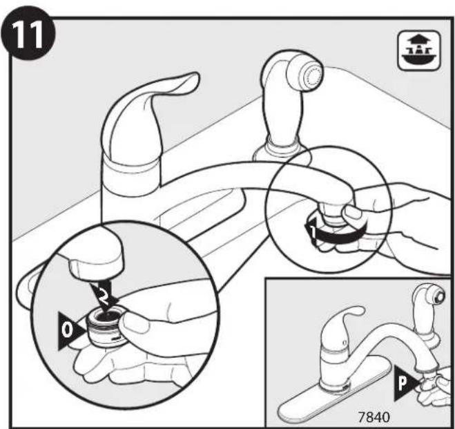 Moen Chateau 7437 - Guide-tuyau installé sur évier - 6