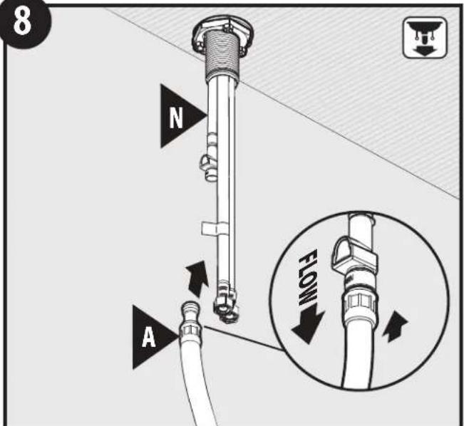 Moen Chateau 7437 - Guide-tuyau installé sur évier - 2