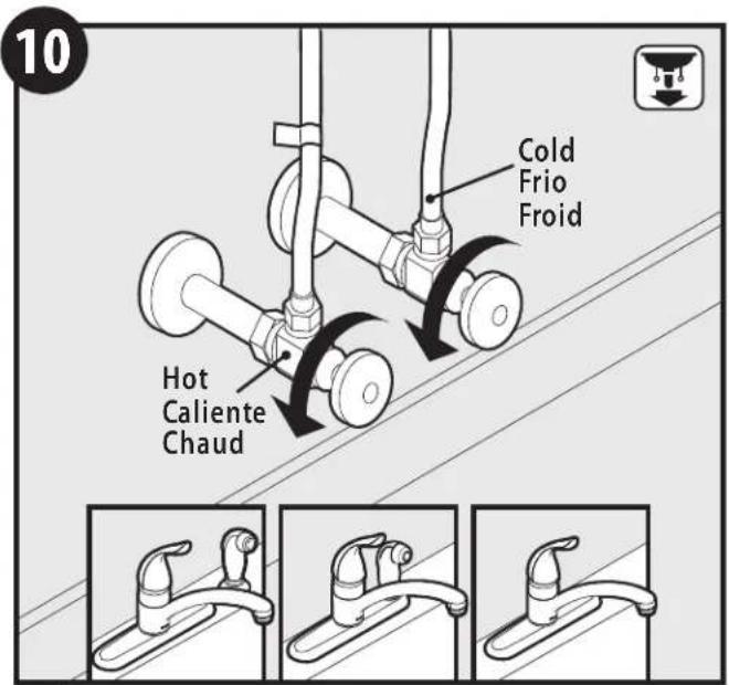 Moen Chateau 7423 - Guide-tuyau installé sur évier - 5