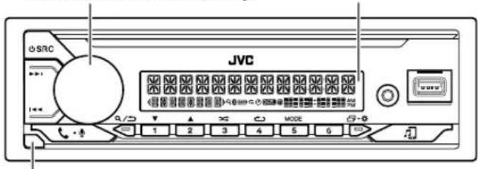 JVC 0 SRC 1 4/3 1 2 3 4 5 6 7 MODE
