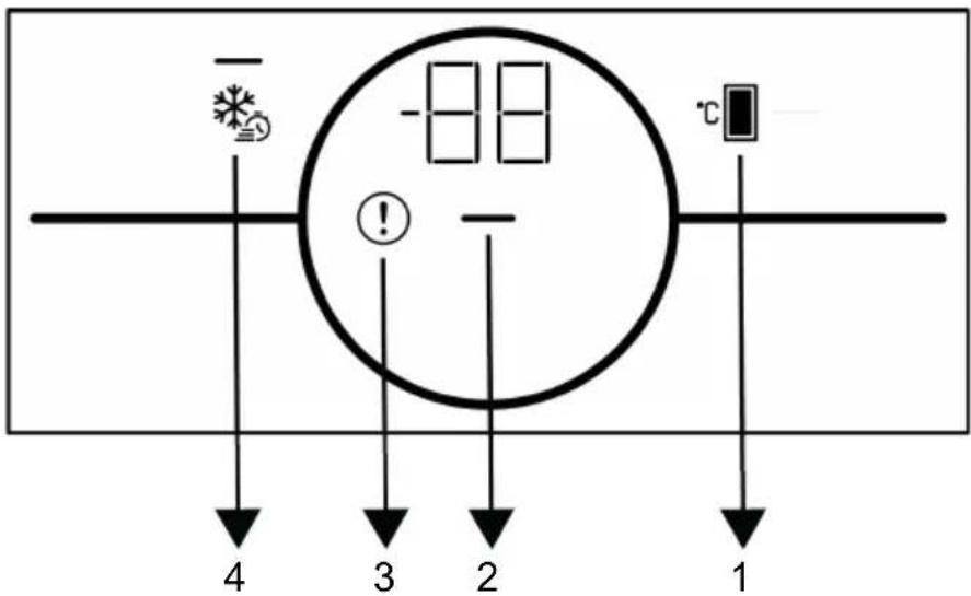 BEKO B5RFNE294W - Bedieningspaneel van het product - 1