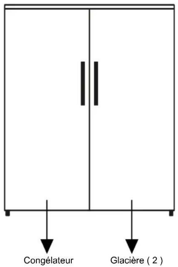BEKO B7RMLNE446ZXP - Installation du réfrigérateur et du congélateur côte à côte - 1