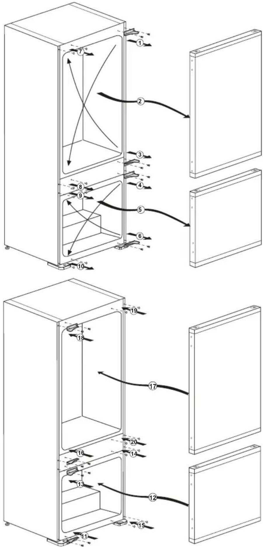 BEKO BCNA254E43SN - Duru perstatymas - 1
